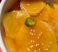 Spicy Potato Slices in Sauce