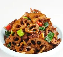 Braised Lotus Root with Spicy Pork