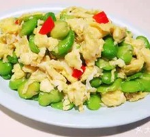 Fava Bean and Egg Stir-fry