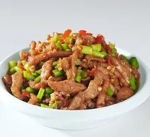 Garlic Shoot Duck Strips