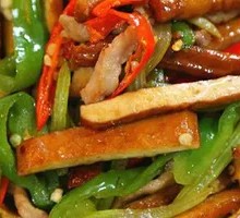 Fried Tofu with Shredded Pork