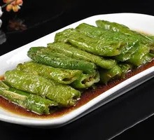 Braised Green Pepper with Tiger Stripes