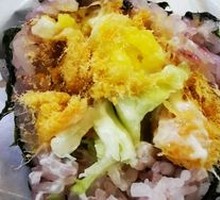 Salted Egg and Pork松 Rice Ball