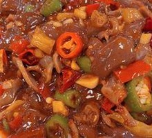Duck Blood Stir-fried Duck Gizzard