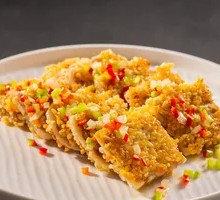 Crispy Lotus Root Patties with Fragrant Flavor