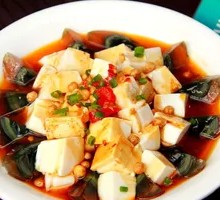 Century egg tofu salad
