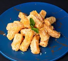 Salted Egg Yolk Baked Pumpkin
