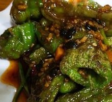 Braised Green Pepper with Tiger Stripes