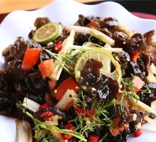 Cold-mixed black fungus