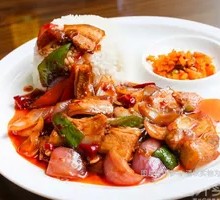 Garlic Twice-Cooked Pork Rice Bowl