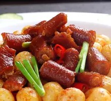 Stewed Pig Tails with Potatoes