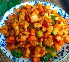 Kung Pao Chicken and Torn Cabbage Double Combination Rice