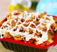 Grilled Meat Salad Rice Bowl