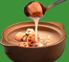 Braised Lotus Root Soup in Clay Pot
