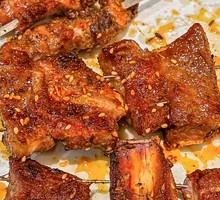 Charcoal-Grilled Lamb Ribs