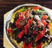 Grilled Beef on Iron Plate