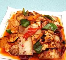 Fried Pork with Tofu Skin