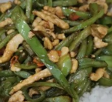 Green Pepper Shredded Pork Rice