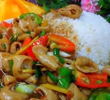 Stir-Fried Intestines with Rice