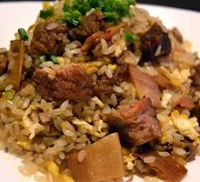 Stir-fried Pork with Fried Rice