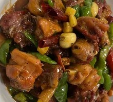 Stewed Chicken with Green Pepper