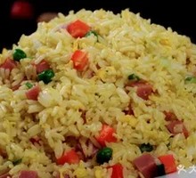Red Onion and Ham Fried Rice