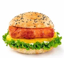 Grilled Pineapple Chinese Burger