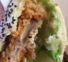 Spicy Chicken Leg Chinese Burger