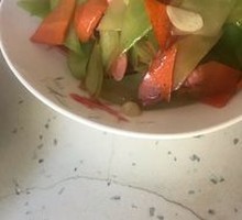 Stir-fried Lettuce Slices with Ham Sausage