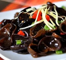 Cold-mixed black fungus