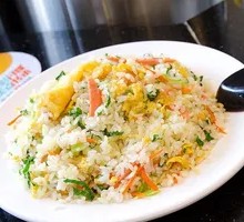Egg and Pickled Vegetable Stir-Fried Rice with Pork Strips