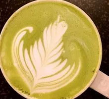 Pomegranate Matcha Latte
