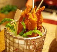 Golden Shrimp with Cocktail Sauce