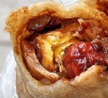 Beef Tripe and Sausage Wraps