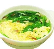 Spinach and Egg Cloud Soup