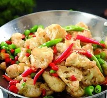 Spicy Cauliflower in Hot Pot