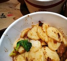 Stir-Fried Pork Noodles with Rice Cake