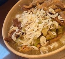 Stir-fried Pork Thread in Thick Soup Noodles