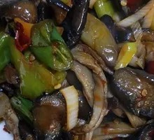 Stir-Fried Eggplant with Green Pepper