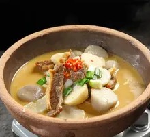 Braised Beef Shank with Taro