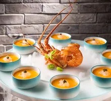 Shrimp Soup with Tofu and Sturgeon Caviar