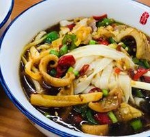 Spicy and Sour Squid Noodles