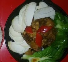 Braised Pork Ribs with King Oyster Mushrooms