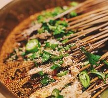 Spicy Boiled Skewers with Oil Splash