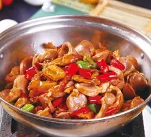 Pickled Chili and Lotus Root Stir-fried Chicken Offal