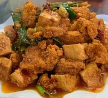 Braised Fish Offal with Tofu
