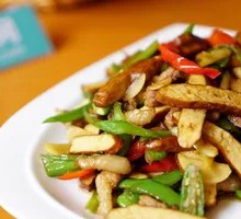 Fried Tofu with Shredded Pork