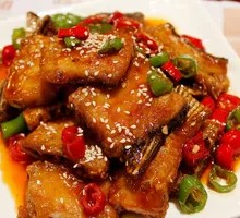 Dry-Fried Fish Cubes