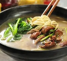 Liver and Pork Intestine Noodle Soup