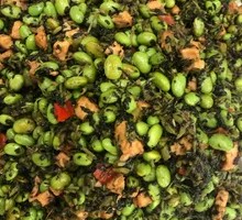 White Flower Cauliflower and Corn with Pork Dices